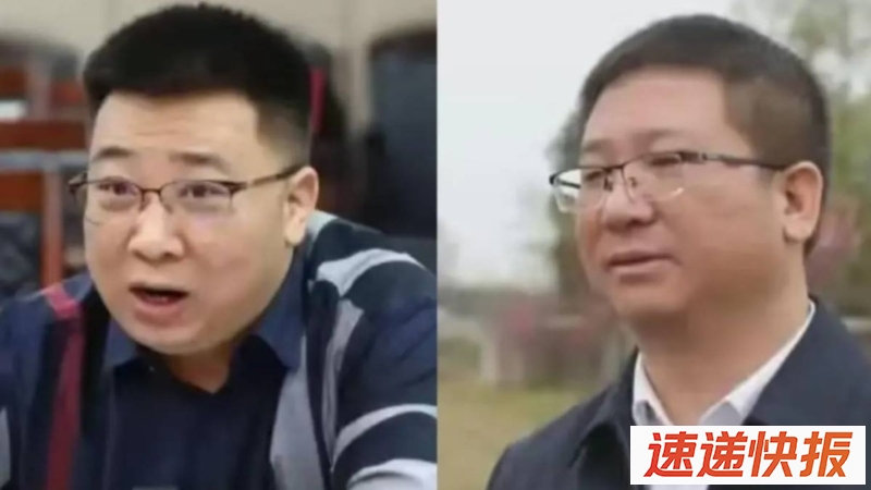 贵州出版集团原总经理蔡光辉（左）和贵定县政协副主席蔡光辉